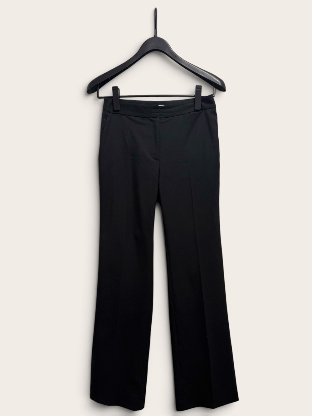 Women's Black Wide-Leg Tailored Pants